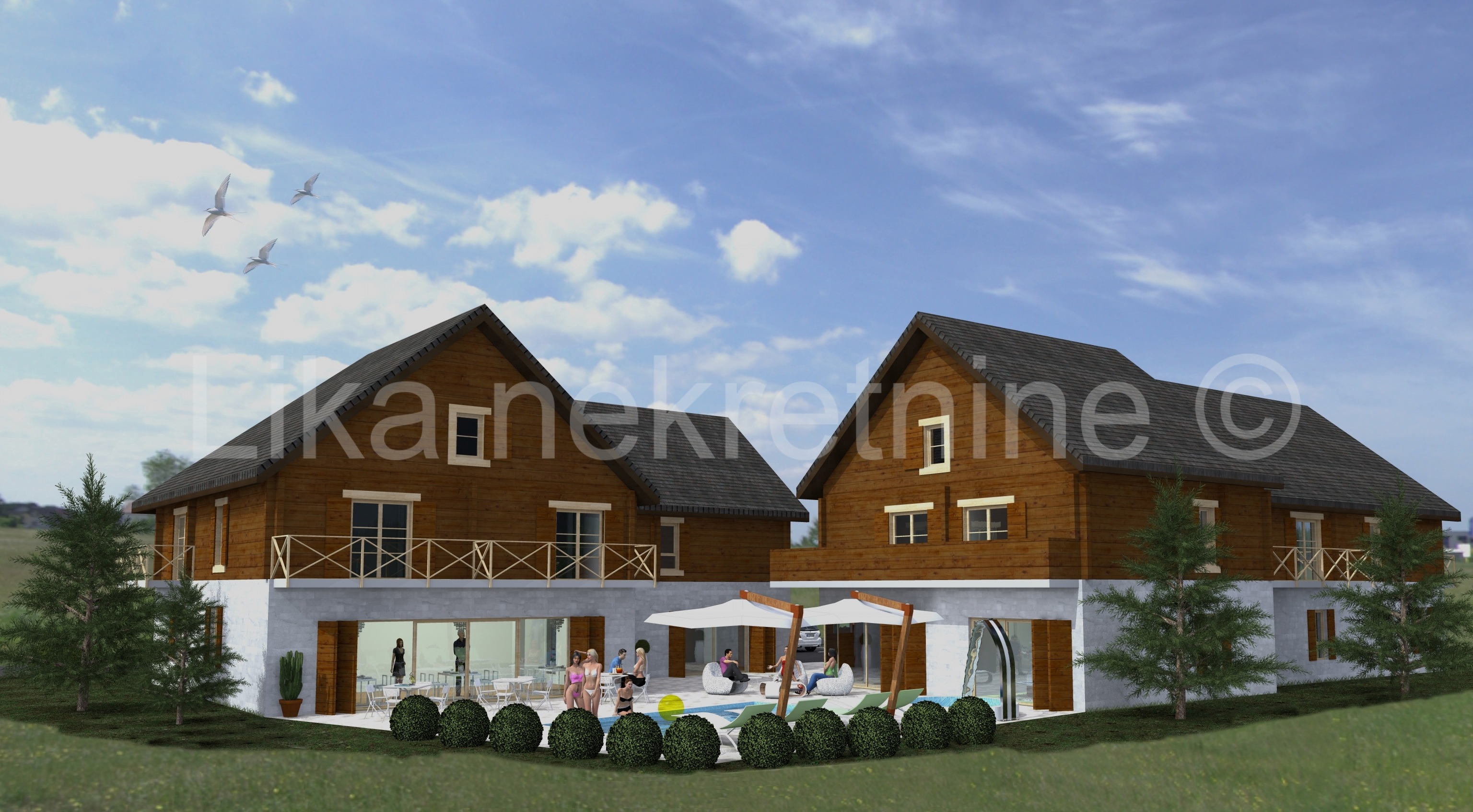 Korenica, Vranovača- građevinsko zemljište,  idejni projekt