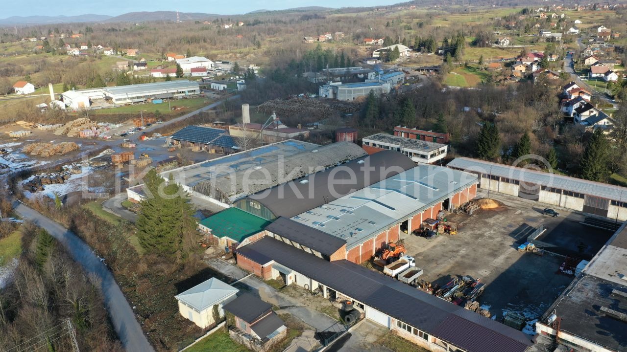 SLUNJ - Gornje Trbovište - Upravna zgrada, hala, industrijsko dvorište (17)
