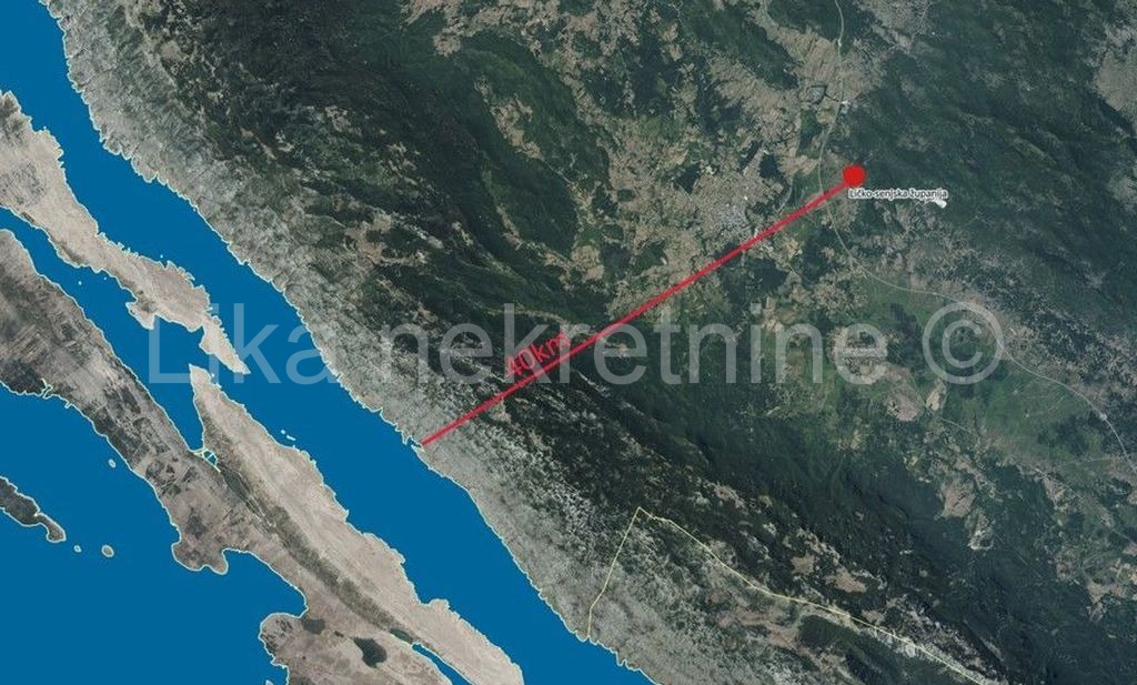 GOSPIĆ - Ostrvica - građevinsko i poljoprivredno zemljište ,10 hektara (6)