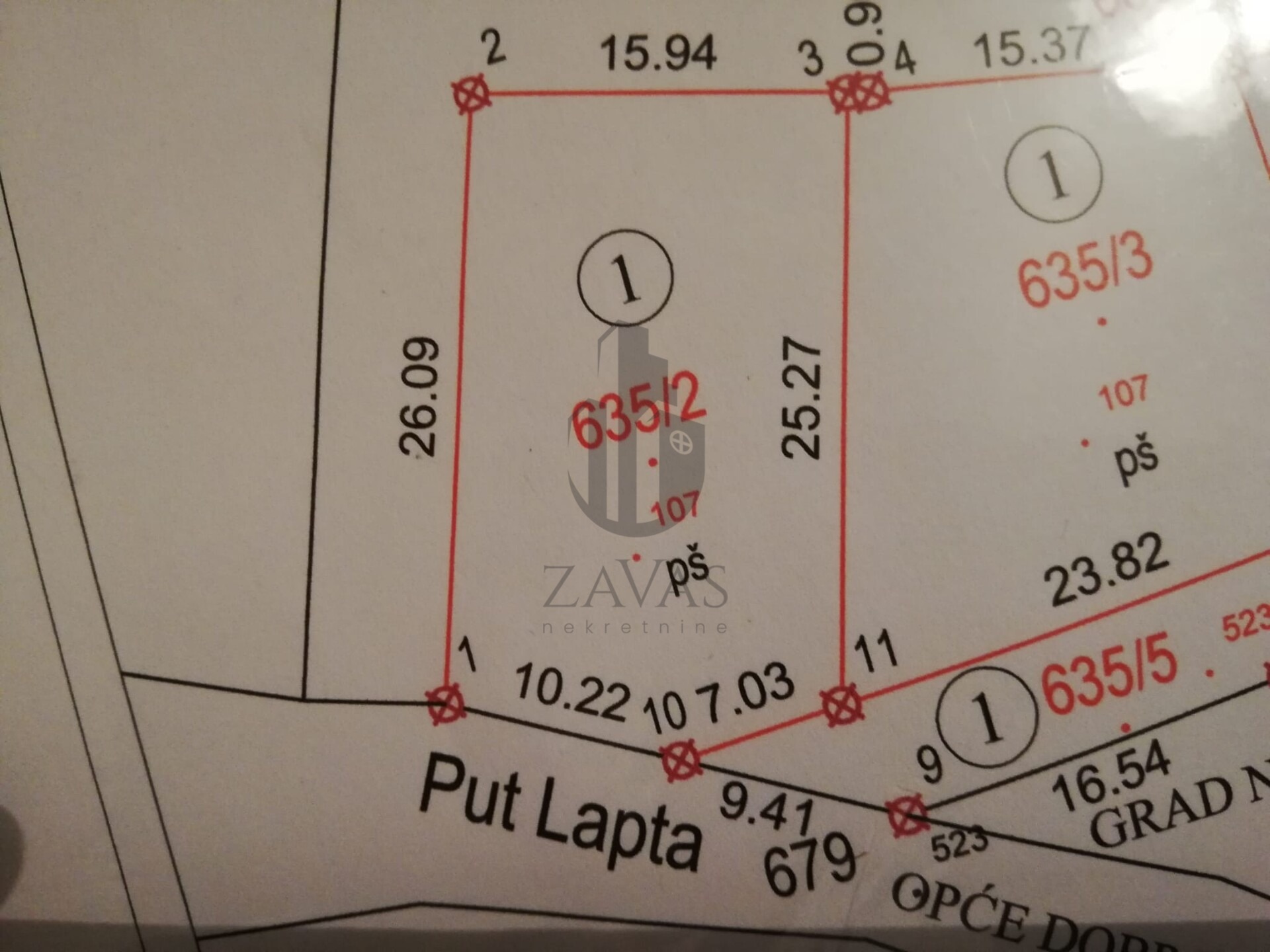 Građevinsko zemljište, Nin-Zaton: 437 m2 (svi priključci)