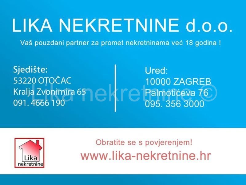 OTOČAC -  dvosobni stan 45 m2, garaža, dvorišna zgrada (15)