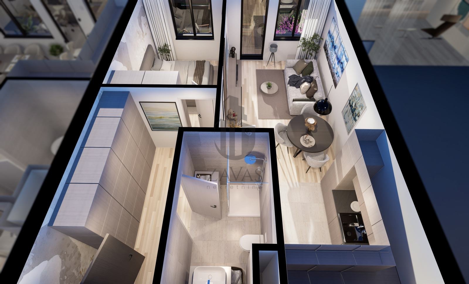 Novogradnja Zagreb, Črnomerec - ČRNOMEREC HILLS: 48,10 m2 (2026.) (7)