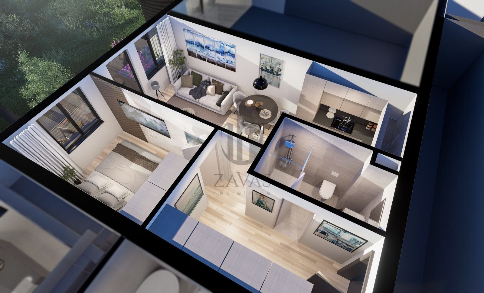 Novogradnja Zagreb, Črnomerec - ČRNOMEREC HILLS: 53,22 m2 (2026.) (8)