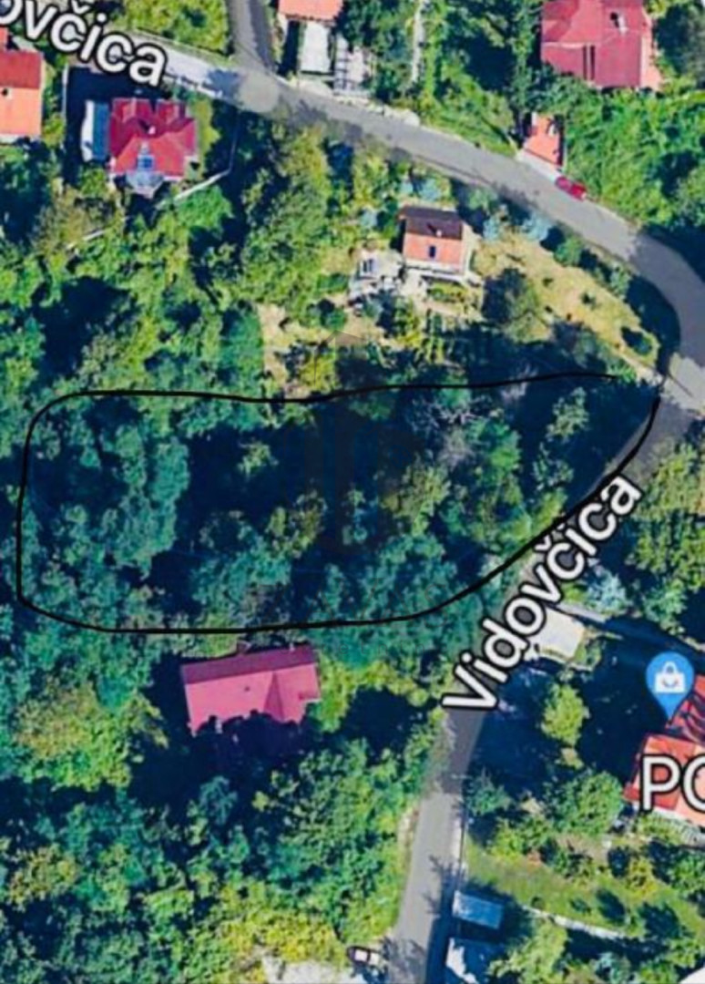 Građevinsko zemljište, Zagreb: Vidovčica - 3600 m2