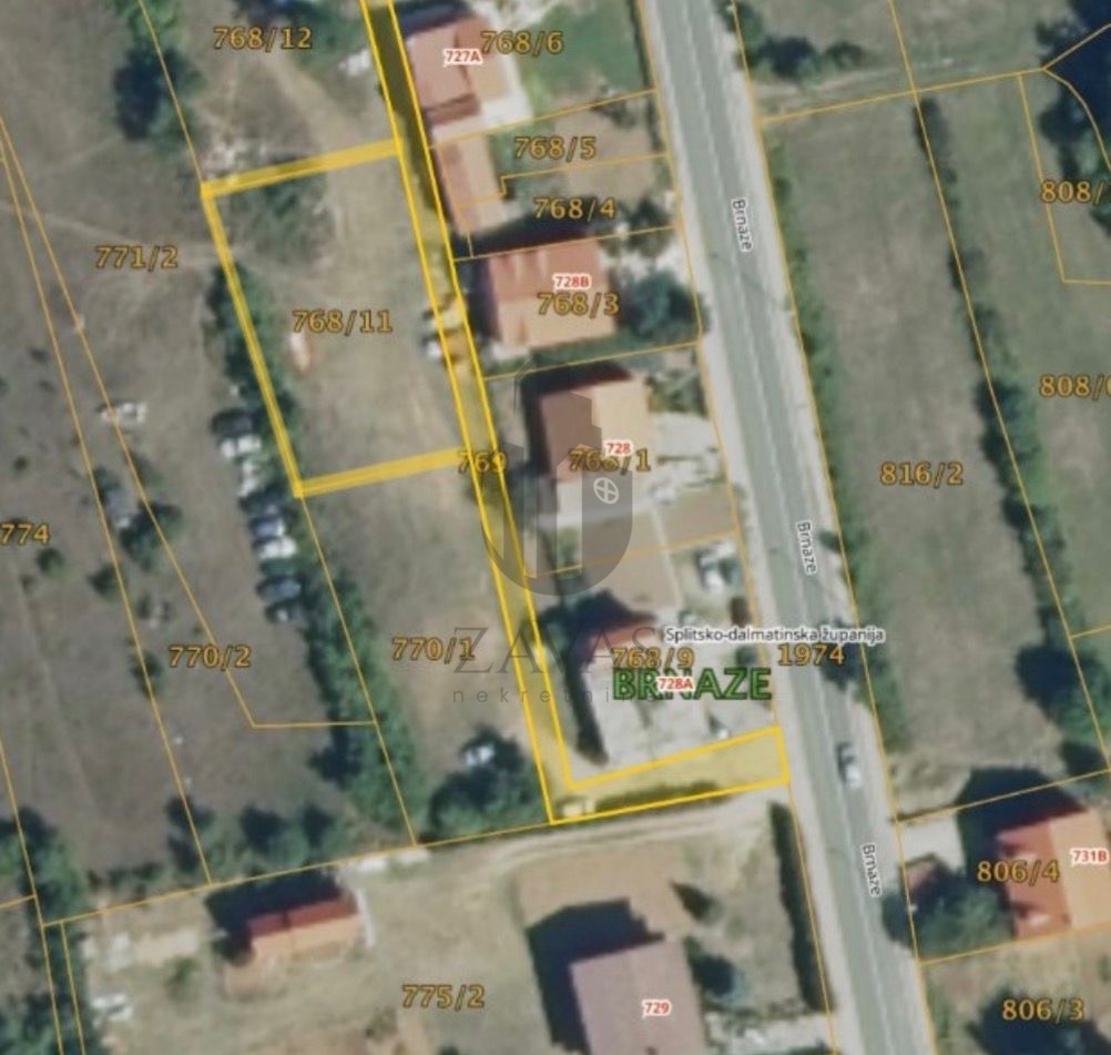 Građevinsko zemljište: Sinj - Brnaze (751m2) (2)