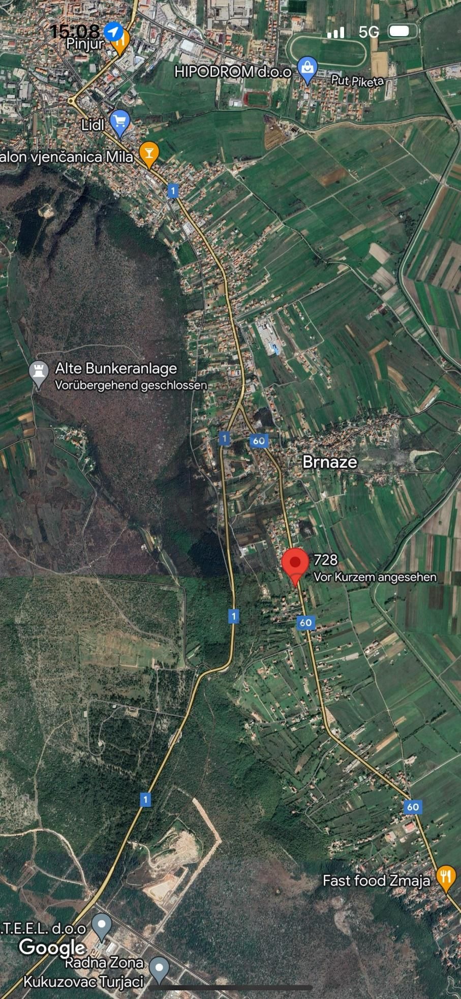 Građevinsko zemljište: Sinj - Brnaze (751m2)