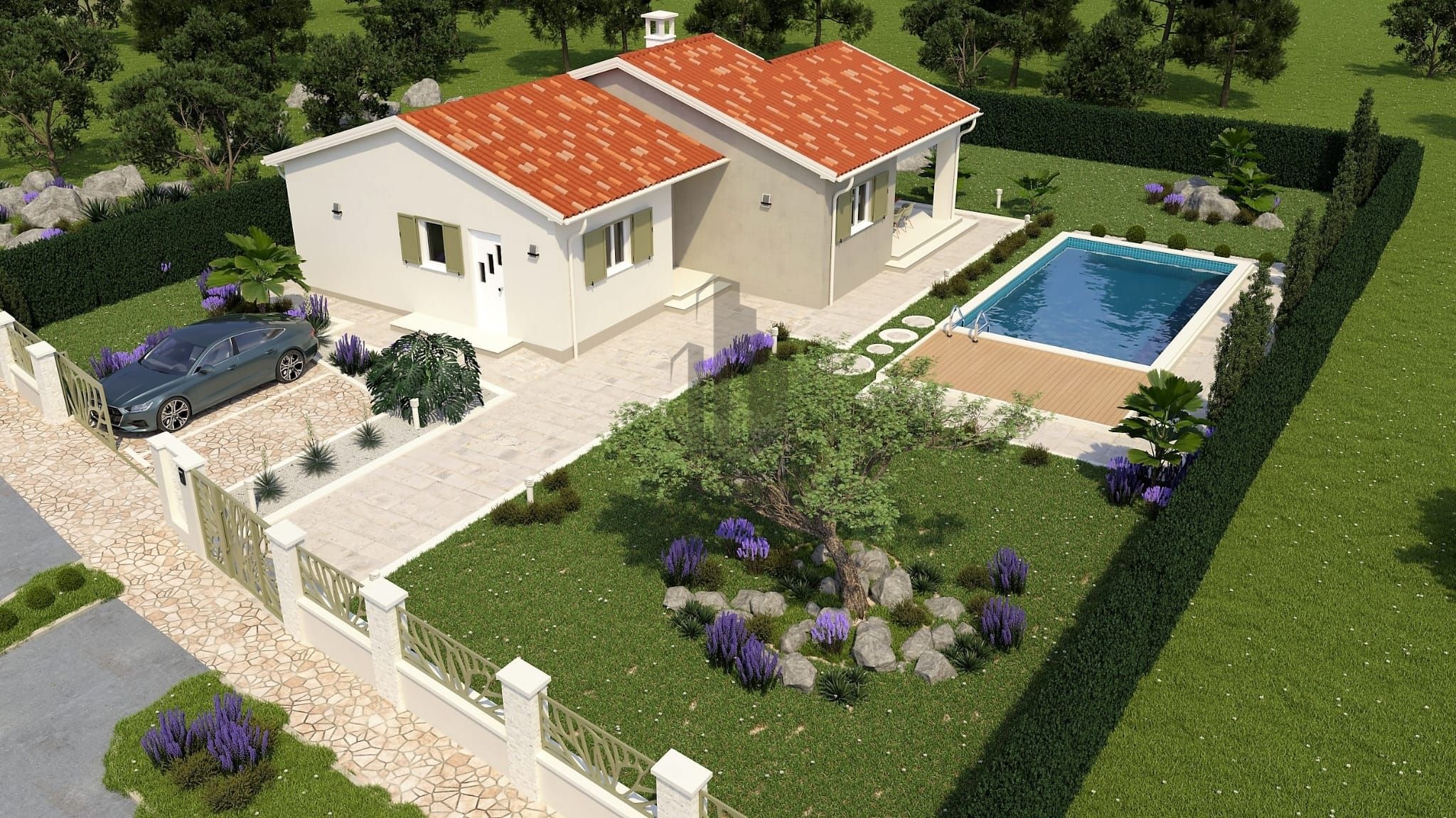 Istra, Labin, kuća za odmor sa bazenom