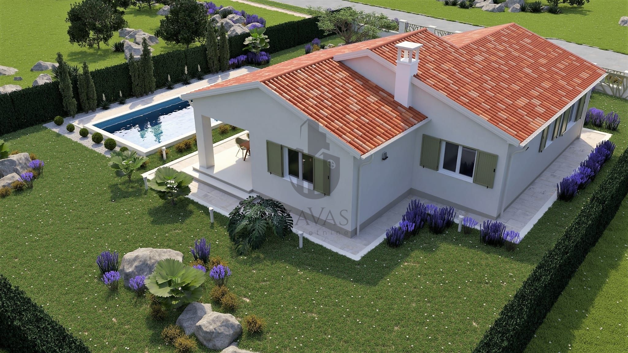 Istra, Labin, kuća za odmor sa bazenom (5)