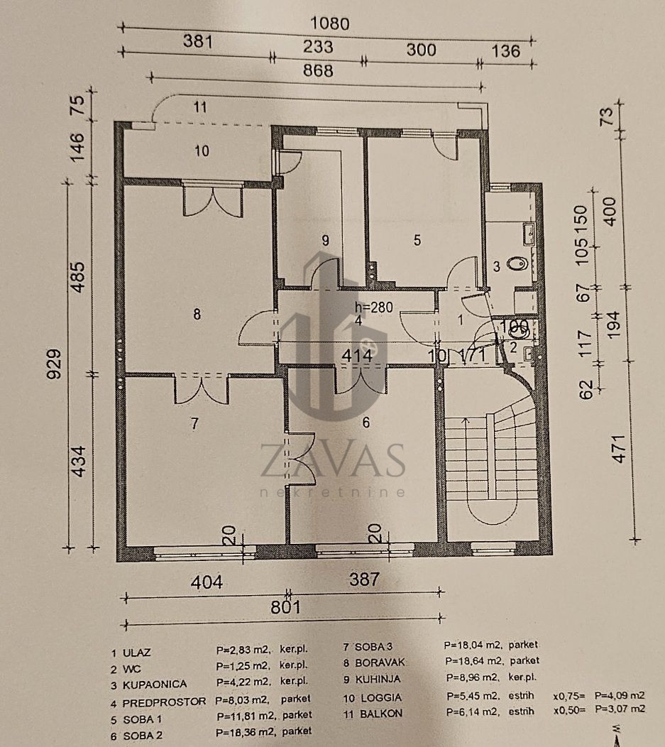 Stan, Zagreb: Trešnjevka - 100 m2 + vanjsko parkirno mjesto (5)